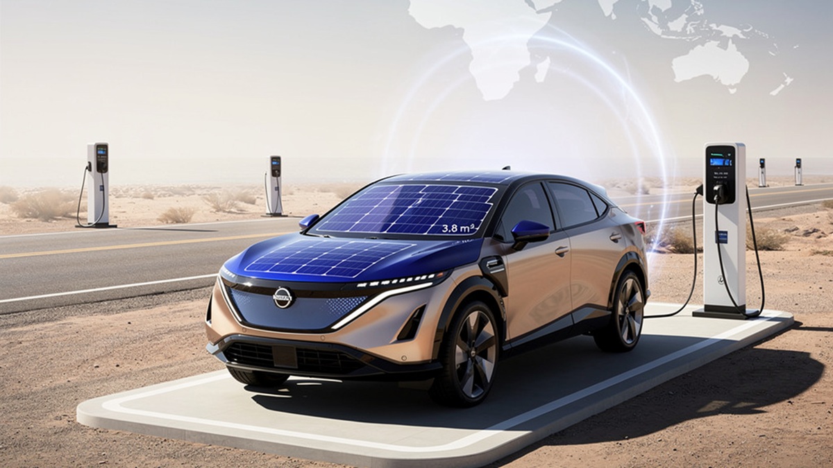 Güneş Enerjisiyle Şarj Eden Otomobil Nissan Ariya Solar Tanıtıldı