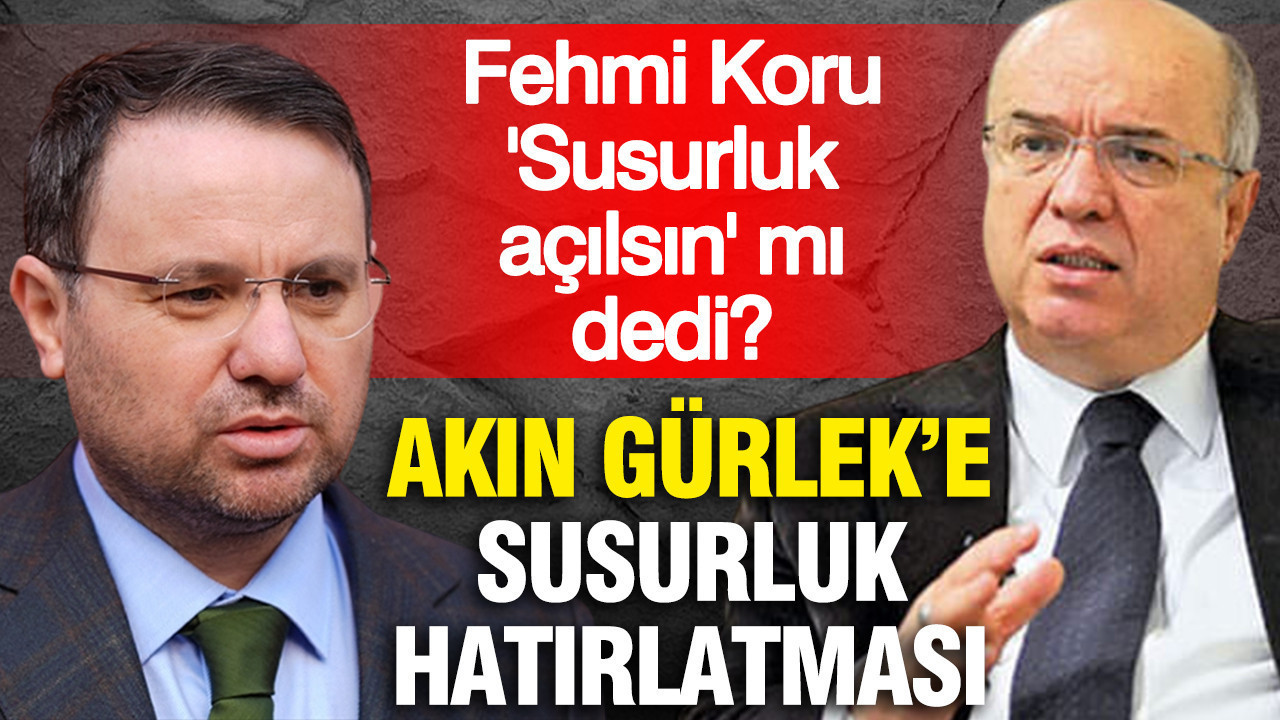 Akın Gürlek’e Susurluk İşareti: Fehmi Koru’dan Açıklama