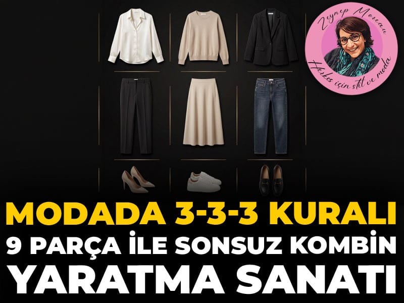 Modada 3-3-3 Kuralı ile 9 Parça ile Sonsuz Kombinasyon Oluşturmanın Yolları